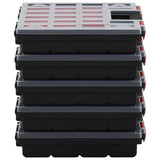 Assortment Boxes 5 pcs 34.5x25x5 cm Polypropylene 152094