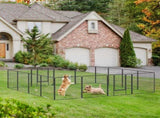 16 Panels Heavy Duty Puppy Playpen, for Small and Medium Dogs, Indoor and Outdoor Use - Grey T3398P376297