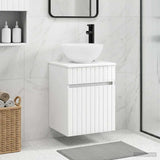 Wall-mounted Sink Vanity High Gloss White 39 x 41 x 64.5 cm 890556