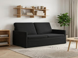 2 Seater Sofa Black 130 x 81 x 82 cm Velvet 42041060