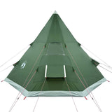 Camping Tent Tipi 4-Person Green Waterproof 94380