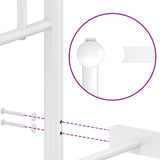 Metal Bed Frame without Mattress with Footboard White 100x190cm 374400