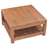 ZNTS Coffee Table 68x67x35 cm Solid Teak Wood 332859