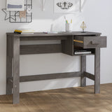 Desk HAMAR Light Grey 110x40x75 cm Solid Wood Pine 340459