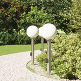 Bollard Lights with Sensor&Outlet 3 pcs 80 cm Stainless Steel IP44 4006108