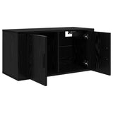 Wall-mounted TV Cabinet Set 3 pcs Black Oak 80 x 34.5 x 40 cm 3415599