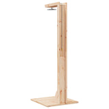 Outdoor Shower 210 cm Solid Pine Wood and Stainless Steel 886356