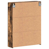 Bathroom Mirror Cabinet TULUM Smoked Oak 60 x 16.5 x 78 cm 880366