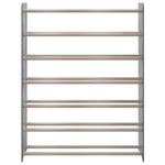 ZNTS Shoe Rack Grey 90x24x117 cm Engineered Wood 327356