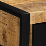 Bedside Cabinet 40x35x25 cm Solid Rough Wood Mango 4015945