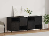Sideboards 2 pcs Black oak 3394559
