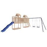 Outdoor Playset Pine Wood Colour with Blue 3155882