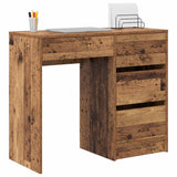 Desk with Drawer Old Wood 90 x 37.5 x 75 cm Engineered Wood 869496