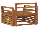 Outdoor Sofa Solid Acacia Wood Natural 3436354