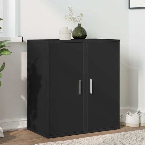 Shoe Cabinets 2 pcs Black 32x35x70 cm Engineered Wood 808957