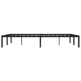 Metal Bed Frame without Mattress Black 150x200cm 373657