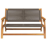 Garden Furniture Grey 122 x 76 x 73 cm Solid Acacia Wood 367824