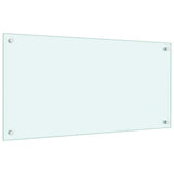 Kitchen Backsplashes 2 pcs White 80x40 cm Tempered Glass 3315786