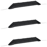 Netting Tunnels 3 pcs Black Steel and Polyethylene 3281500