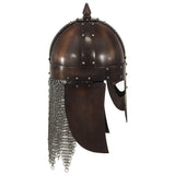 286224 Viking Warrior Helmet Antique Replica LARP Copper Steel