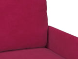 Sofa Sets with Cushion 3 pcs Wine Red 115 x 56 x 80 cm Plywood 3406221