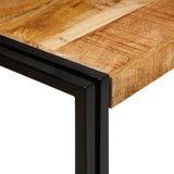 Nesting Table 3 pcs Brown and Black Solid Mango Wood and Metal 4104730