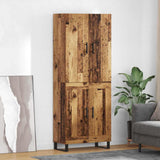 Highboard 2 pcs Old Wood 69.5 x 34 x 180 cm 3415811