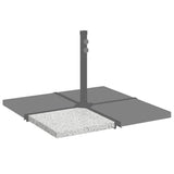 Umbrella Weight Plate Granite 25 kg Square Grey 45070