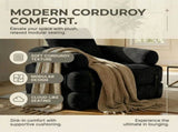 Modular Convertible Corduroy Floor Sofa Bed T5970P507336