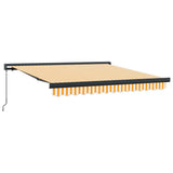 Retractable Awning Yellow and White 300 x 250 cm 3329925