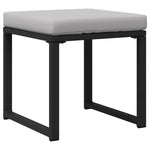 Garden Sofa Set Black Steel 3378954
