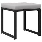 Garden Sofa Set Black Steel 3378954