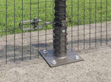 Welded Wire Fence with Concrete Base 100 x 0.5 m 3352609