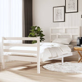 Bed Frame without Mattress White 90x190 cm Single Single Solid Wood 3101249