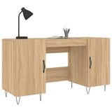 Desk Sonoma Oak 140x50x75 cm Engineered Wood 829543