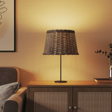 Lamp Shade Brown 40x26 cm Wicker 364393