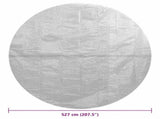 Floating PE Solar Pool Film 527 cm Grey 93003