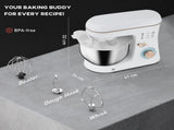 Stand Mixer, 5L Food Mixer for Baking, 6 Speeds and Pulse Setting, 1400W Cake Electric Kitchen Mixer T3398P343019