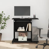 Computer Desk Black Oak 80x50x75 cm Engineered Wood 862500