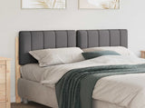 Upholstered Headboard with Headboard Brown and Dark Grey 120 cm 880189