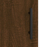 Wall Cabinet Brown Oak 60x31x70 cm Engineered Wood 829939