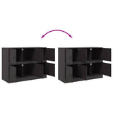 Sideboard Black 99x39x73 cm Steel 841793