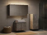 Bathroom Furniture Set 4 pcs Concrete Grey 3407434