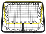 Football Rebounder Double Side Adjustable Yellow and Black Steel 4007969