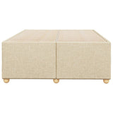 Bed Frame without Mattress Cream 120x190 cm Small Double Fabric 3284720