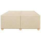 Bed Frame without Mattress Cream 120x190 cm Small Double Fabric 3284720