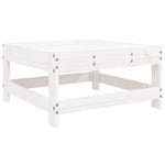 6 Piece Garden Lounge Set White Solid Wood Pine 3186460