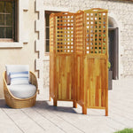 4-Panel Room Divider 162x2x180 cm Solid Wood Acacia 318549