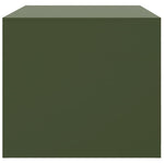 ZNTS Coffee Table Olive Green 67x50x44 cm Steel 841731