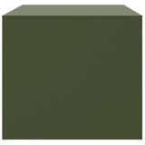 ZNTS Coffee Table Olive Green 67x50x44 cm Steel 841731